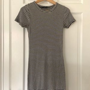 Brandy Melville black and white stripe dress